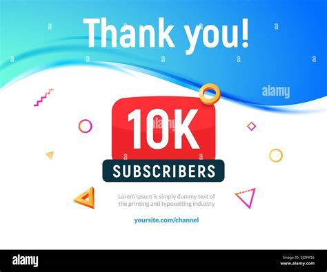 10000 Followers Vector Post 10k Celebration Ten Thousands Subscribers