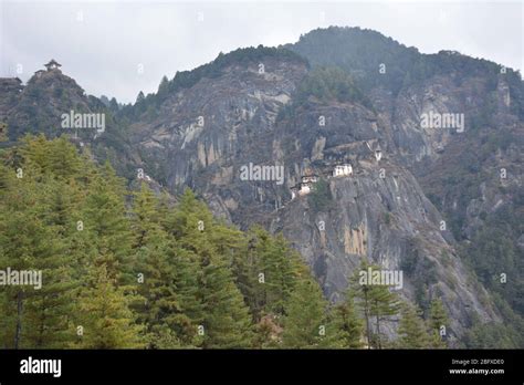 Distant View Of The Tiger S Nest Monastery From The Hike Also Known As