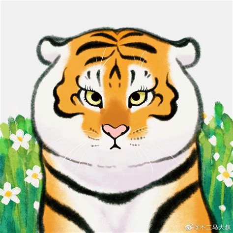 Pin By 李淑芬 On ภาพน่ารัก Tiger Illustration Animal Sketches Cute Tigers