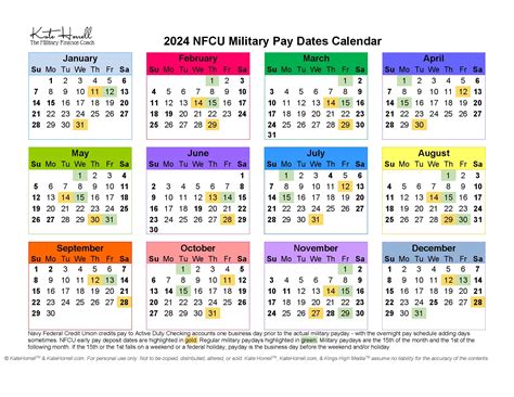 Ax Pay Calendar 2024 Army - Claire Michelina