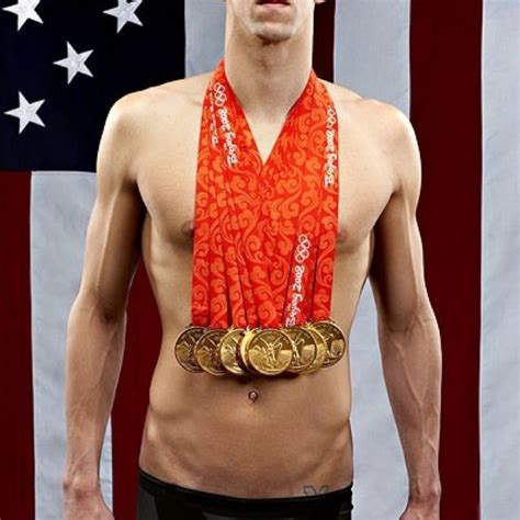 michael phelps with his 8 gold medals and more at home this is a real swimmer phelps