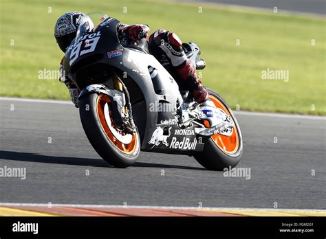 Marc Marquez In Action During Motogp Winter Test Stock Photo Alamy