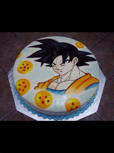 Dragon ball z birthday shirt. Awesome Goku cake. | Anime cake, Dragonball z cake, Cake