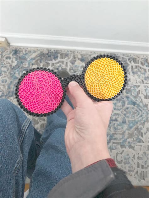 Spamton Glasses I Made From Beads R Deltarune