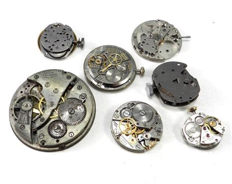 Items Similar To Antique Mechanical Watch Parts Movements Lot Silver