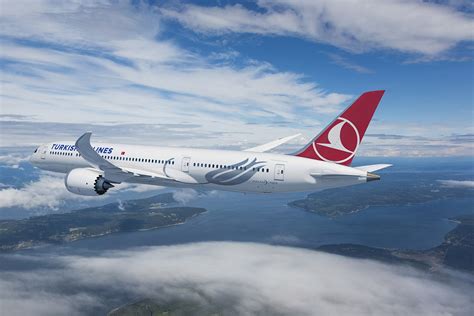 Turkish Airlines First Boeing 787 9 Dreamliner Is In The Air Travel