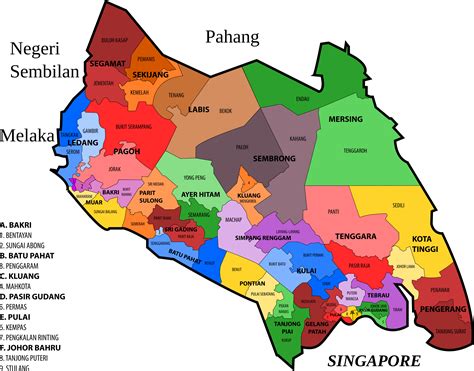 Johor State Legislative Assembly Constituencies Icons Png Free Png