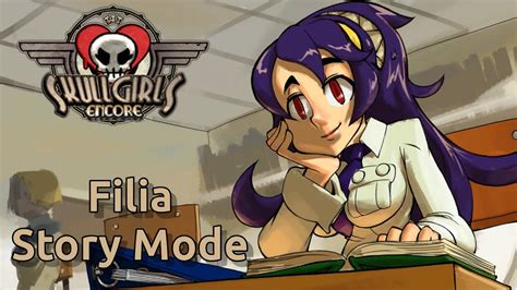 Skullgirls 2nd Encore Filia Story Mode Playthrough With Ending And Cut