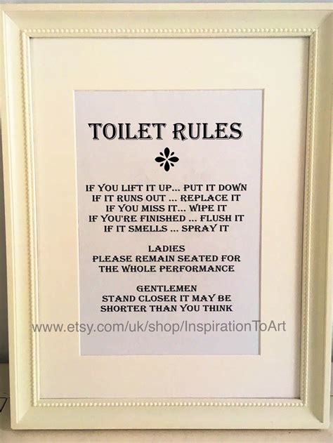 Funny Bathroom Etiquette Signs