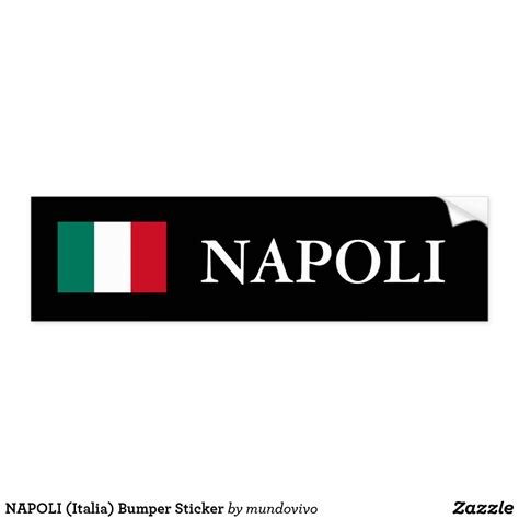 Napoli Italia Bumper Sticker Bumper Stickers Bumpers