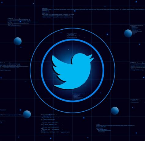 Premium Photo 3d Twitter Logo Over A Blue Background Surrounded By A