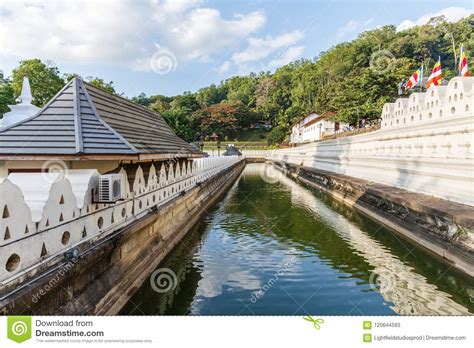 Scenic View Of Beautiful Antique Architecture With River
