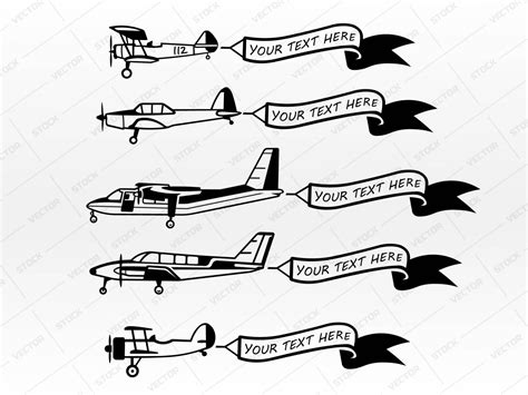 Airplane Svg Silhouettes Plane Svg Biplane Svg Pilot Svg Cricut