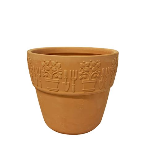 Terracotta Clay Pot Patterned 2247