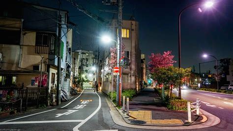 Wallpaper Japan Street Light City Cityscape Night Road Evening