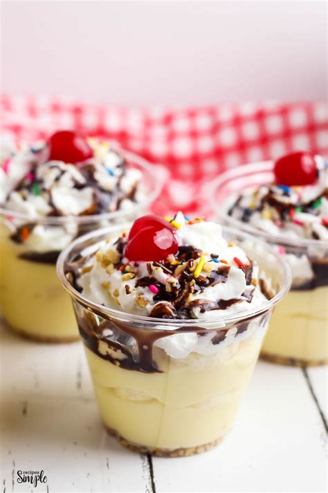 Banana Split Pudding Cups Recipes Simple