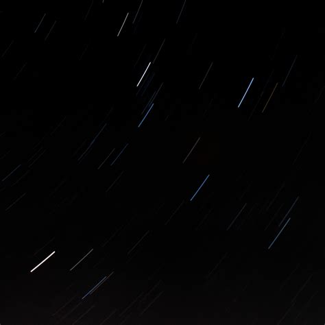 Download Wallpaper 3415x3415 Sky Stars Movement Long Exposure Night