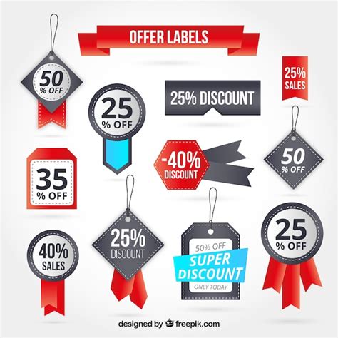 Premium Vector Offer Labels Collection