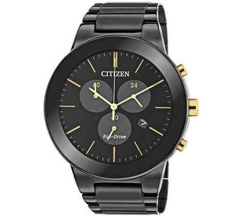 Citizen Eco Drive Axiom Mens Black Steel Chronograph Watch Reviews