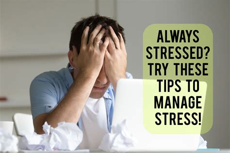 Stress Tips To Manage Your Stress Effectively