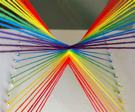 Rainbow String Art 5 Steps With Pictures Instructables