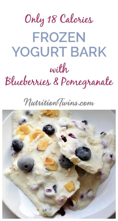 51 delicious dessert recipes that won't derail your diet. Frozen Yogurt Bark with Blueberries & Pomegranate | Nutrition Twins | Recipe in 2020 | Frozen ...