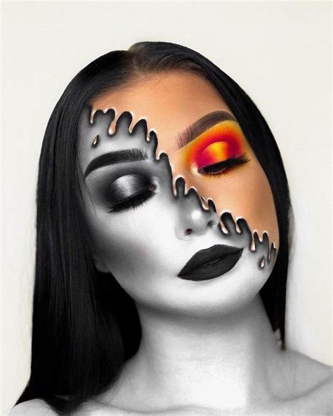 50 Halloween Makeup Ideas You Will Love Cuded Crazy Makeup Fire Makeup Creative Eye Makeup