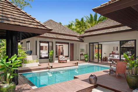 Great Thai Style Beach Front Pool Villa At Anantara Phuket Layan Resort