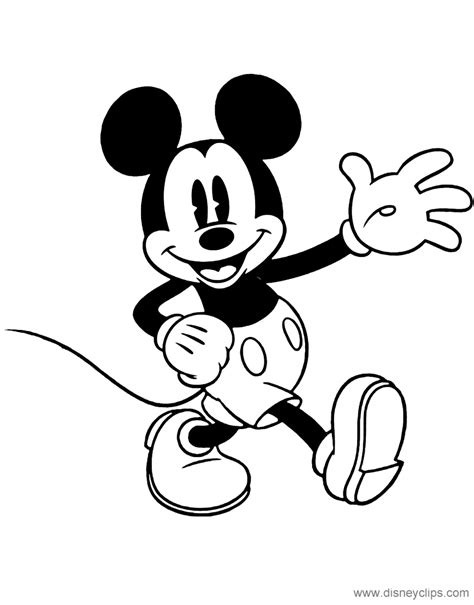 Classic Mickey Mouse Coloring Pages 2 Disneys World Of Wonders