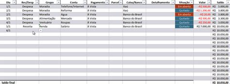 Planilha De Gastos Excel Controle De Gastos Familiares Bank Home