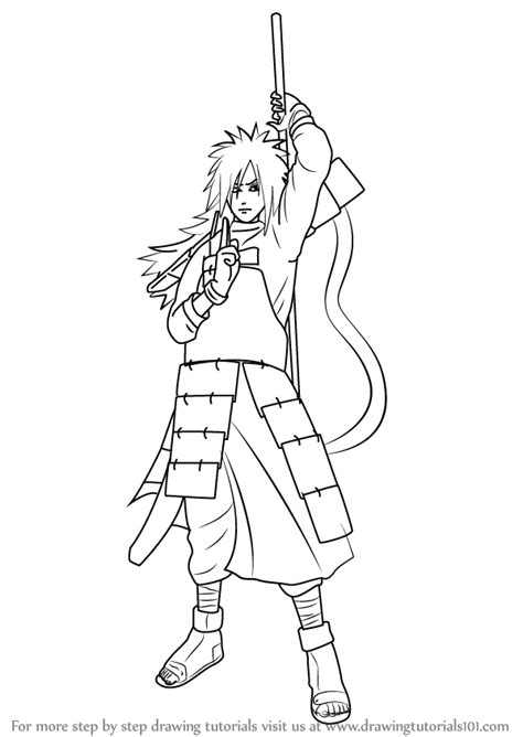 Learn How to Draw Madara Uchiha from Naruto (Naruto) Step by Step