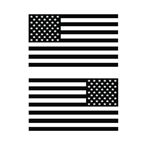 Usa Subdued Single Color American Flag 50 Stars 2 Vinyl Die Cut Decals