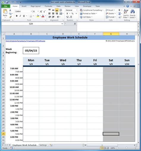 Work Schedule Spreadsheet Excel In Free Employee And Shift Schedule