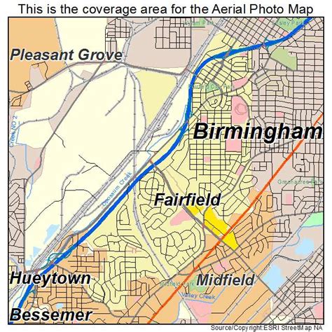 Aerial Photography Map Of Fairfield Al Alabama