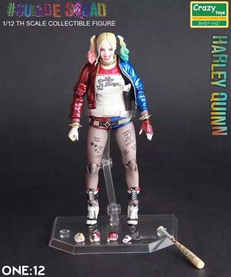6 Inch 1 12 Suicide Squad Crazy Toys Harley Quinn Movable Joints Action And Toy Doll Figures For