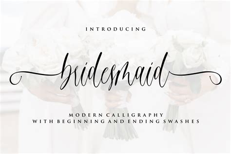 Bridesmaid Font By Fikryal Studio · Creative Fabrica