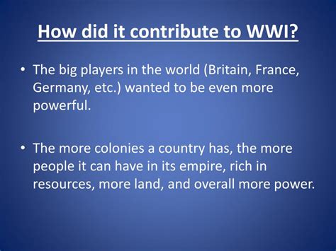 Ppt The Main Causes Of Ww1 The Long Term Causes Powerpoint