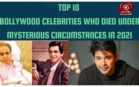 Top 10 Bollywood Celebrities Who Died Under Mysterious Circumstances In 2021 Latest Articles