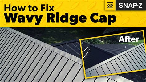 Metal Roof Ridge Cap Before And After Snap Z Install Youtube