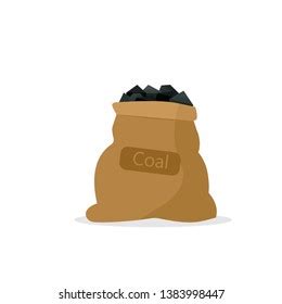 Bag Coal Clipart Image Isolated On Stock Illustration Shutterstock