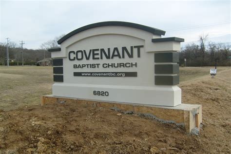 Signarama Of Nashville Covenant Baptist Church Monument Sign
