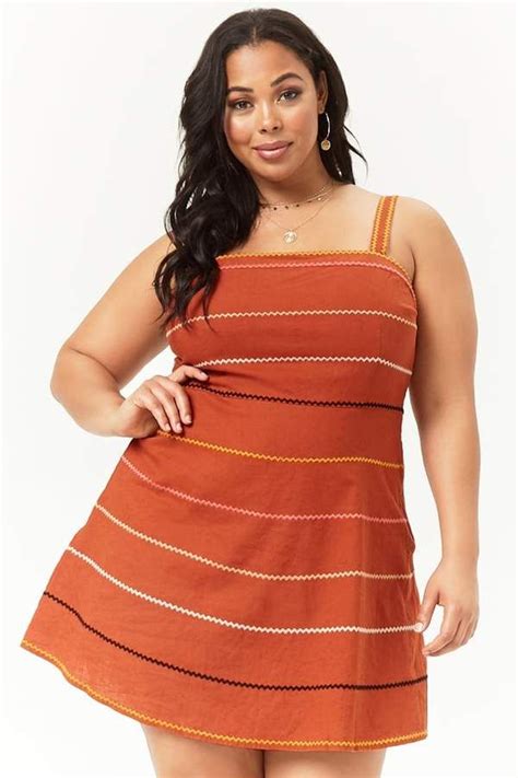 Forever 21 Plus Size Embroidered Chevron Dress Plus Size Tunic Dress