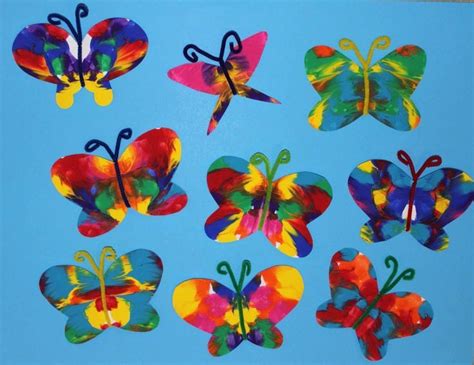 Symmetrical Butterfly Craft Homeschool Pinterest Butterflies