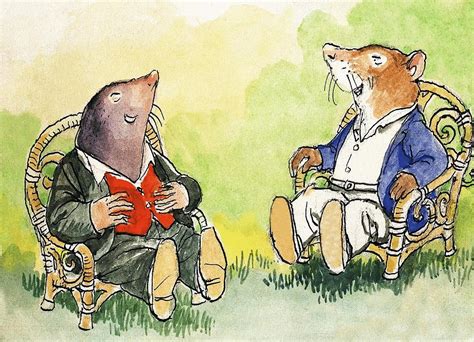 The Wind In The Willows Ratty And Moley Laughing Painting By Philip
