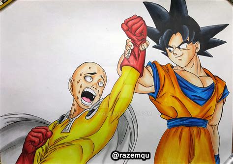 Goku Vs Saitama By Razemqu On Deviantart