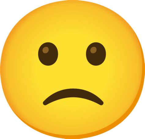Slightly Frowning Face Emoji Clipart Free Download Transparent Png