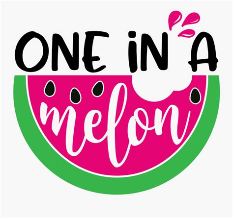 One In A Melon Svg Free Transparent Clipart Clipartkey