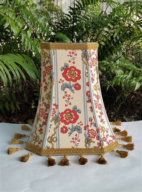 Rectangle Bell Floral Lampshade Vintage Fabric Lamp Shade