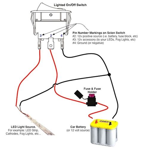 Including marine panel wiring diagram center switch. 12 Volt Toggle Switch Wiring Diagrams | Automotive electrical, Boat wiring, Electricity