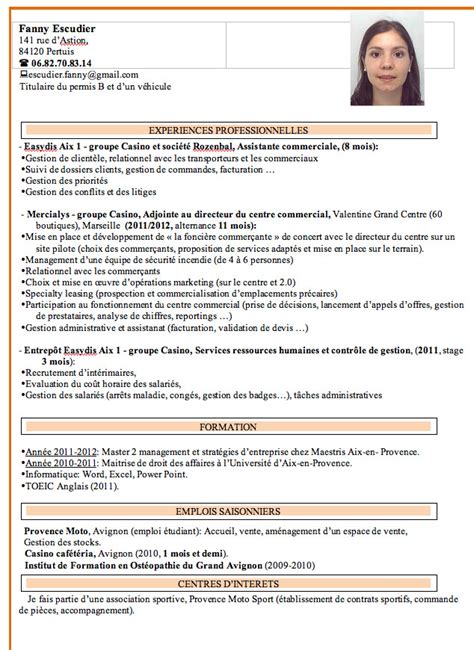 exemple cv candidature master - Modele de lettre type